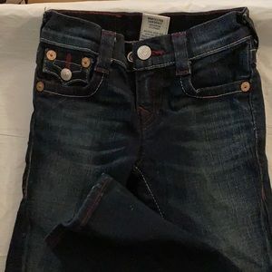 Barely used dark blue fade on knees ankle high